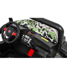 Voiture électrique 2 places 2 x 12V Buggy S2588 Militaire - Pack Luxe