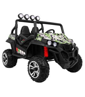 Voiture électrique 2 places 24V Buggy S2588 Militaire - Pack Luxe