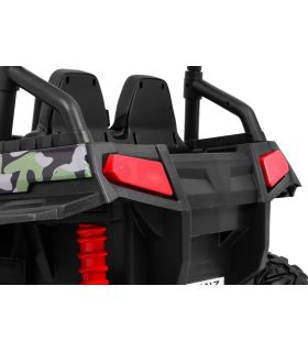 Voiture électrique 2 places 24V Buggy S2588 Militaire - Pack Luxe