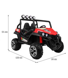 Voiture électrique 2 places 2 x 12V Buggy S2588 Rouge - Pack Luxe
