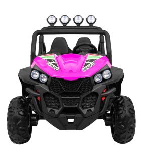 Voiture électrique 2 places 2 x 12V Buggy S2588 Rose - Pack Luxe