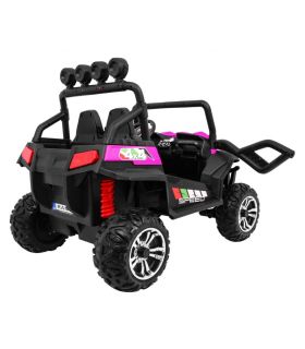 Voiture électrique 2 places 2 x 12V Buggy S2588 Rose - Pack Luxe