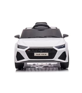 12V Audi RS6 Blanc Sous License - Voiture Electrique Pour Enfants