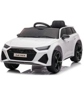 12V Audi RS6 Blanc Sous License - Voiture Electrique Pour Enfants