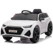 12V Audi RS6 Blanc Sous License - Voiture Electrique Pour Enfants