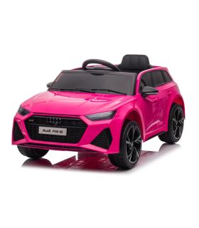 12V Audi RS6 Rose Sous License - Voiture Electrique Pour Enfants