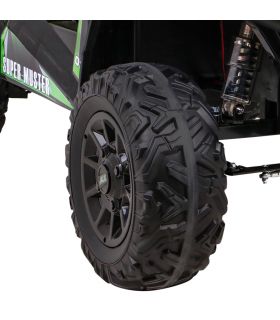 Voiture électrique 2 places 24V Buggy Explorer Verte - Pack Luxe