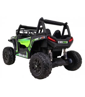 Voiture électrique 2 places 24V Buggy Explorer Verte - Pack Luxe