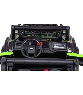 Voiture électrique 2 places 24V Buggy Explorer Verte - Pack Luxe