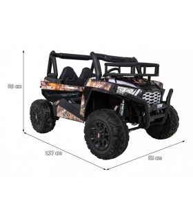 Voiture électrique 2 places 24V Buggy Explorer Noire - Pack Luxe