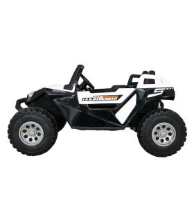 Voiture électrique 2 places 24V Buggy SX-1928 Blanc - Pack Luxe