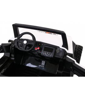 Voiture électrique 2 places 24V Buggy SX-1928 Blanc - Pack Luxe