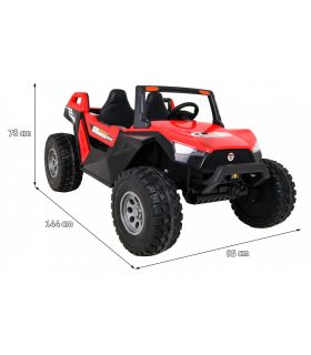 Voiture électrique 2 places 24V Buggy SX-1928 Rouge - Pack Luxe