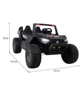 Voiture électrique 2 places 24V Buggy SX-1928 Noir - Pack Luxe