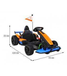 Kart électrique McLaren 24V Drift Orange