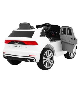 Voiture électrique 12V Audi Q8 Blanche - Pack Luxe