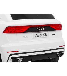 Voiture électrique 12V Audi Q8 Blanche - Pack Luxe