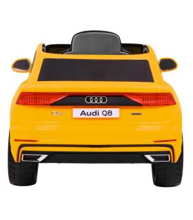 Voiture électrique 12V Audi Q8 Jaune - Pack Luxe