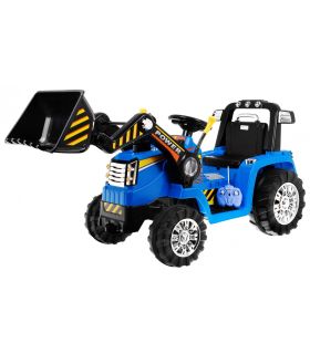 Tracteur Pelleteuse 12 Volts Bleu