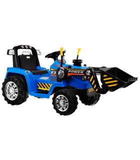 Tracteur Pelleteuse 12 Volts Bleu