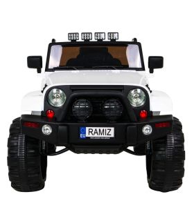 Voiture électrique 12V Jeep BDM0905 Blanche - Pack Luxe