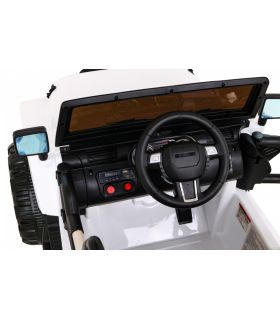 Voiture électrique 12V Jeep BDM0905 Blanche - Pack Luxe