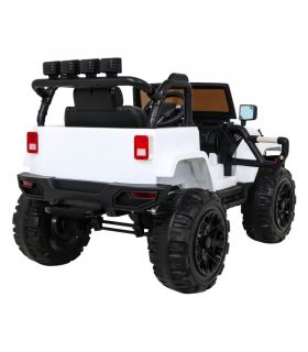 Voiture électrique 12V Jeep BDM0905 Blanche - Pack Luxe