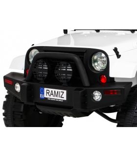 Voiture électrique 12V Jeep BDM0905 Blanche - Pack Luxe