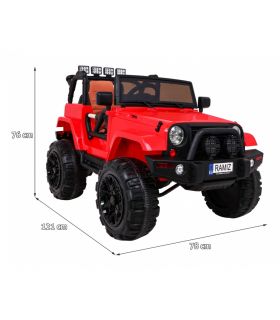 Voiture électrique 12V Jeep BDM0905 Rouge - Pack Luxe