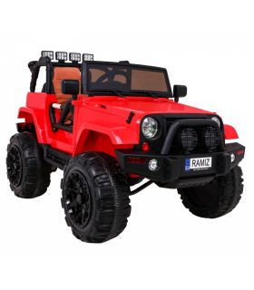 Voiture électrique 12V Jeep BDM0905 Rouge - Pack Luxe