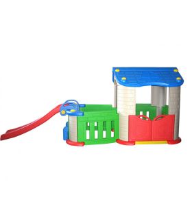 Maison de jardin 3 en 1 Bleue