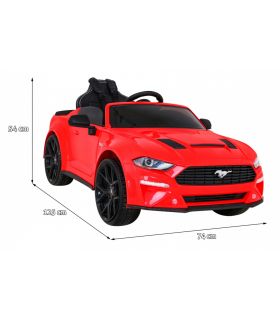 Voiture électrique 12V Ford Mustang Sport GT Rouge - Pack Luxe