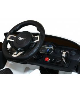 Voiture électrique 12V Ford Mustang Sport GT Blanche - Pack Luxe