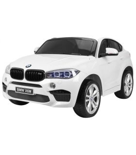 Voiture électrique 2 places 12V BMW X6 Blanche - Pack Luxe