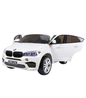 Voiture électrique 2 places 12V BMW X6 Blanche - Pack Luxe