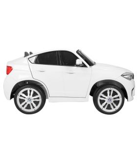 Voiture électrique 2 places 12V BMW X6 Blanche - Pack Luxe