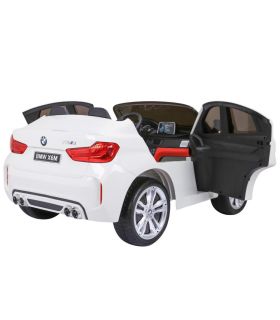Voiture électrique 2 places 12V BMW X6 Blanche - Pack Luxe