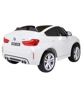 Voiture électrique 2 places 12V BMW X6 Blanche - Pack Luxe