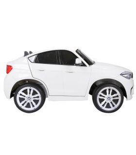 Voiture électrique 2 places 12V BMW X6 Blanche - Pack Luxe