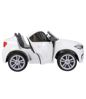 Voiture électrique 2 places 12V BMW X6 Blanche - Pack Luxe
