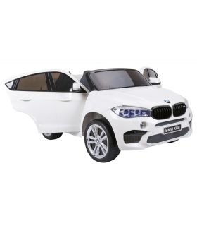 Voiture électrique 2 places 12V BMW X6 Blanche - Pack Luxe