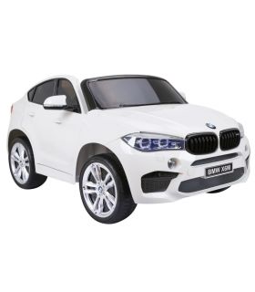 Voiture électrique 2 places 12V BMW X6 Blanche - Pack Luxe