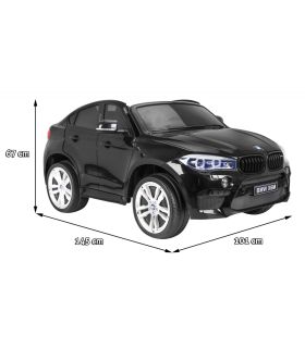 Voiture électrique 2 places 12V BMW X6 Noire - Pack Luxe
