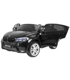 Voiture électrique 2 places 12V BMW X6 Noire - Pack Luxe