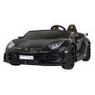 Voiture électrique 2 places 2 x 12V Lamborghini Aventador SVJ DRIFT Noire - Pack Luxe