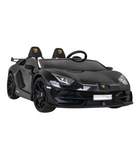 Voiture électrique 2 places 2 x 12V Lamborghini Aventador SVJ DRIFT Noire - Pack Luxe