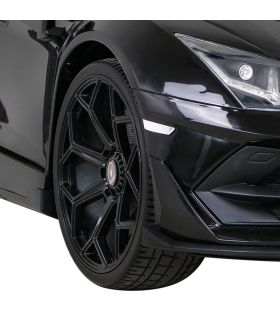 Voiture électrique 2 places 2 x 12V Lamborghini Aventador SVJ DRIFT Noire - Pack Luxe