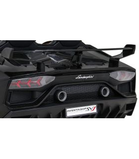 Voiture électrique 2 places 2 x 12V Lamborghini Aventador SVJ DRIFT Noire - Pack Luxe