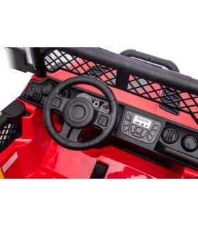 Voiture électrique 2 places 24V Geoland Power Rouge - Pack Luxe