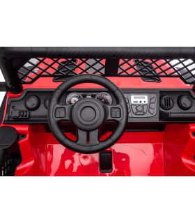 Voiture électrique 2 places 24V Geoland Power Rouge - Pack Luxe